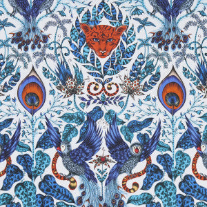 Amazon Blue by Clarke And Clarke Fabric