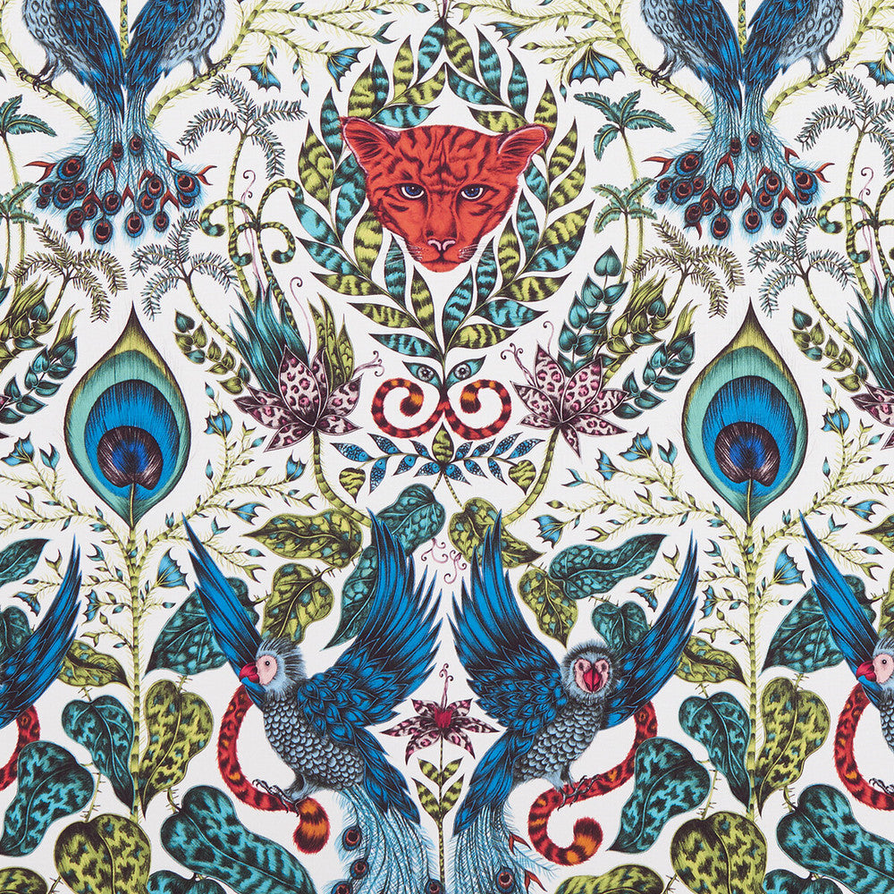 Amazon Jungle by Clarke And Clarke Fabric ANIMALIA BY EMMA J SHIPLEY FOR C&C COTTON - 100% United Kingdom HEAVY Horizontal: 13.58 and Vertical: 24.61 54 - Fabric Carolina -