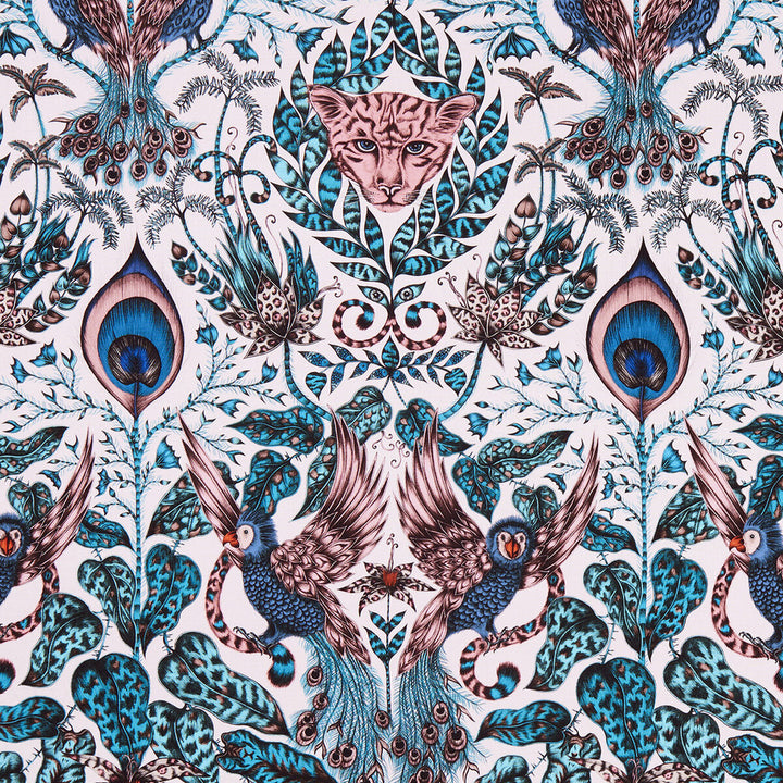 Amazon Pink by Clarke And Clarke Fabric ANIMALIA BY EMMA J SHIPLEY FOR C&C COTTON - 100% United Kingdom HEAVY Horizontal: 13.58 and Vertical: 24.61 54 - Fabric Carolina -