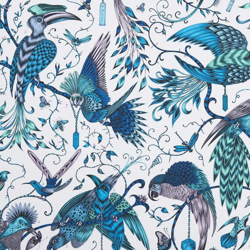 Audubon Jungle by Clarke And Clarke Fabric ANIMALIA BY EMMA J SHIPLEY FOR C&C COTTON - 100% United Kingdom HEAVY Horizontal: 54.33 and Vertical: 26.97 54 - Fabric Carolina -