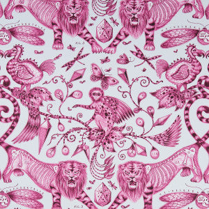 Extinct Magenta by Clarke And Clarke Fabric