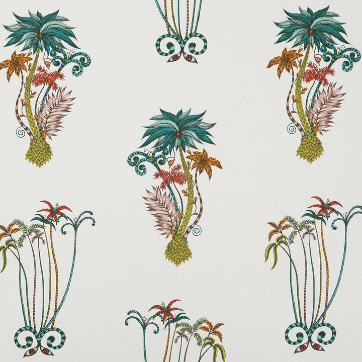 Jungle Palms Jungle by Clarke And Clarke Fabric Clarke And Clarke Fabric Jungle Palms JungleFabric ANIMALIA BY EMMA J SHIPLEY FOR C&C COTTON - 100% United Kingdom </p><p>Repeat: H: 18.11, V: 26.18 54 - Fabric Carolina -