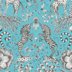 Kruger Teal by Clarke And Clarke Fabric