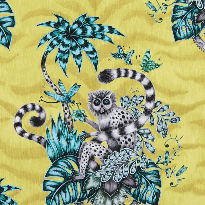 Lemur Lime by Clarke And Clarke Fabric Clarke And Clarke Fabric Lemur LimeFabric ANIMALIA BY EMMA J SHIPLEY FOR C&C COTTON - 100% United Kingdom </p><p>Repeat: H: 18.11, V: 21.65 54 - Fabric Carolina -
