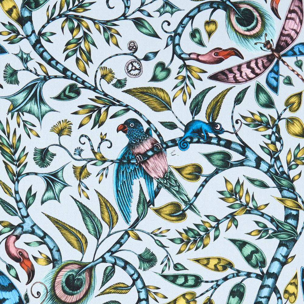 Rousseau Eggshell by Clarke And Clarke Fabric ANIMALIA BY EMMA J SHIPLEY FOR C&C COTTON - 100% United Kingdom HEAVY Horizontal: 13.58 and Vertical: 26.97 54 - Fabric Carolina -