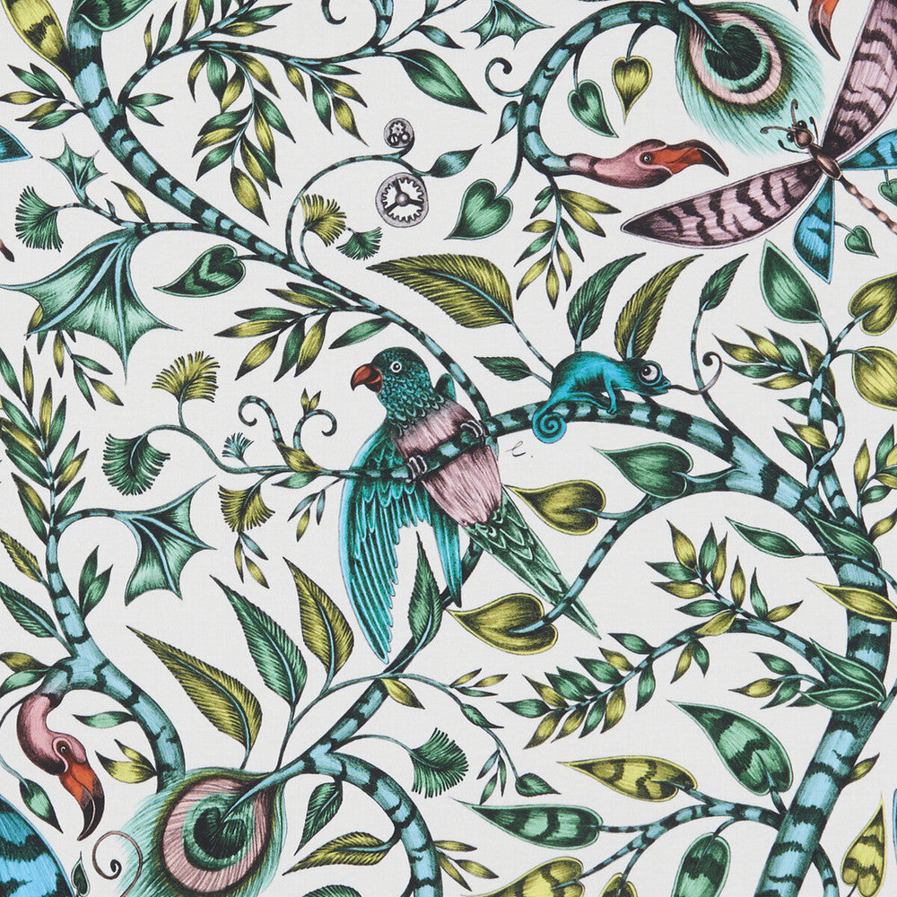 Rousseau Jungle by Clarke And Clarke Fabric ANIMALIA BY EMMA J SHIPLEY FOR C&C COTTON - 100% United Kingdom HEAVY Horizontal: 13.58 and Vertical: 26.97 54 - Fabric Carolina -