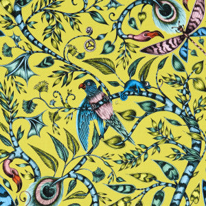 Rousseau Lime by Clarke And Clarke Fabric