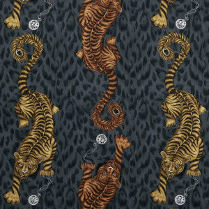 Tigris Flame by Clarke And Clarke Fabric