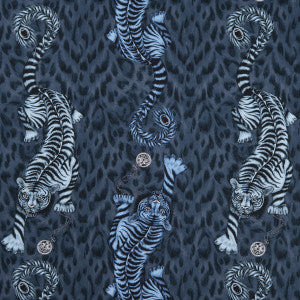 Tigris Navy by Clarke And Clarke Fabric