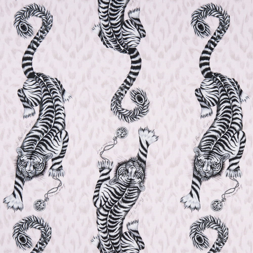 Tigris Pink by Clarke And Clarke Fabric Clarke And Clarke Fabric Tigris PinkFabric ANIMALIA BY EMMA J SHIPLEY FOR C&C COTTON - 100% United Kingdom </p><p>Repeat: H: 18.11, V: 21.85 54 - Fabric Carolina -