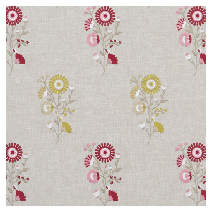 Arla Fuchsia/Apple by Clarke And Clarke Fabric Clarke And Clarke Fabric Arla Fuchsia/AppleFabric CLARKE & CLARKE OSLO POLYESTER - 52%;COTTON - 48% India </p><p>Repeat: H: 8.46, V: 12.4 54 - Fabric Carolina -