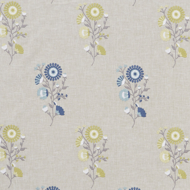 Arla Sage/Eau De Nil by Clarke And Clarke Fabric CLARKE & CLARKE OSLO POLYESTER - 52%;COTTON - 48% India Horizontal: 8.46 and Vertical: 12.4 54 - Fabric Carolina -