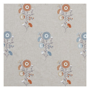 Arla Spice/Teal by Clarke And Clarke Fabric