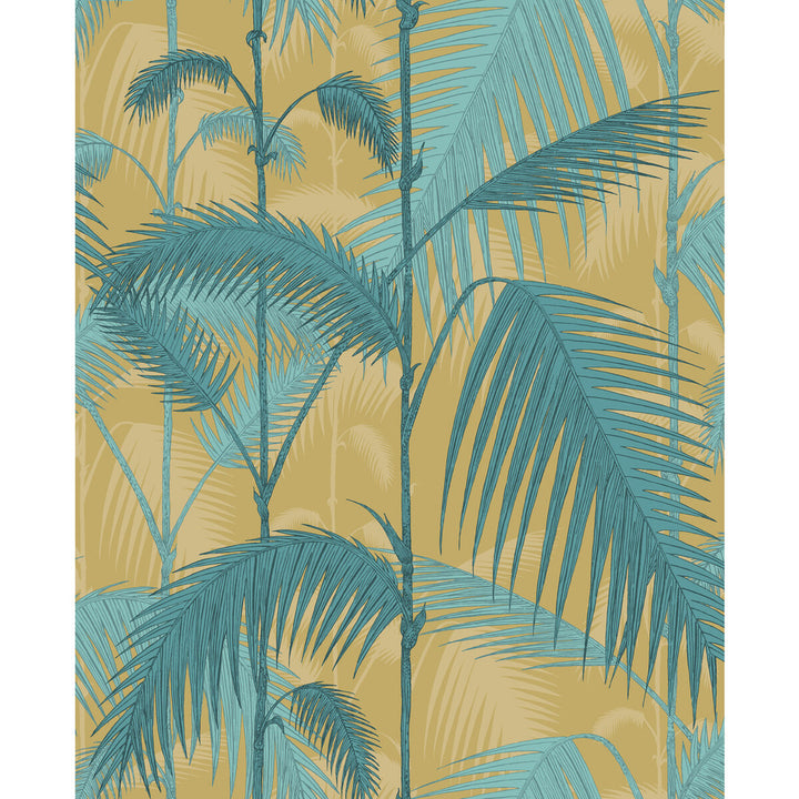 Palm Jungle Orchre & Petrol by Cole & Son Fabric Cole & Son Fabric Palm Jungle Orchre & PetrolFabric COLE & SON CONTEMPORARY FABRICS LINEN - 61%;COTTON - 29%;NYLON - 10% United Kingdom </p><p>Repeat: H: 17.7, V: 22 53 - Fabric Carolina -