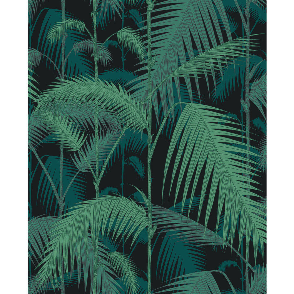 Palm Jungle Vir/Pet On Char by Cole & Son Fabric COLE & SON CONTEMPORARY FABRICS LINEN - 61%;COTTON - 29%;NYLON - 10% United Kingdom HEAVY Horizontal: 17.7 and Vertical: 22 53 - Fabric Carolina -
