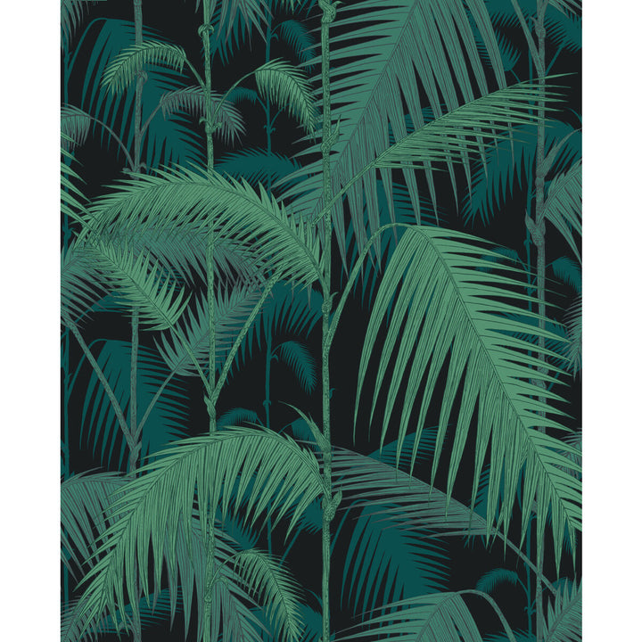 Palm Jungle Vir/Pet On Char by Cole & Son Fabric COLE & SON CONTEMPORARY FABRICS LINEN - 61%;COTTON - 29%;NYLON - 10% United Kingdom HEAVY Horizontal: 17.7 and Vertical: 22 53 - Fabric Carolina -