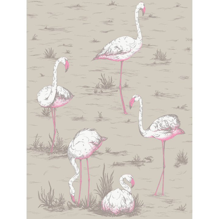 Flamingos Wht/Fuch On Tup by Cole & Son Fabric Cole & Son Fabric Flamingos Wht/Fuch On TupFabric COLE & SON CONTEMPORARY FABRICS LINEN - 53%;COTTON - 35%;NYLON - 12% United Kingdom </p><p>Repeat: H: 17.9, V: 23.7 53.9 - Fabric Carolina -
