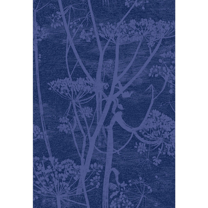 Cow Parsley Hyacinth & Ink by Cole & Son Fabric COLE & SON CONTEMPORARY FABRICS COTTON - 66%;VISCOSE - 31%;POLYESTER - 3% Italy HEAVY Horizontal: 17.33 and Vertical: 25.4 52 - Fabric Carolina -