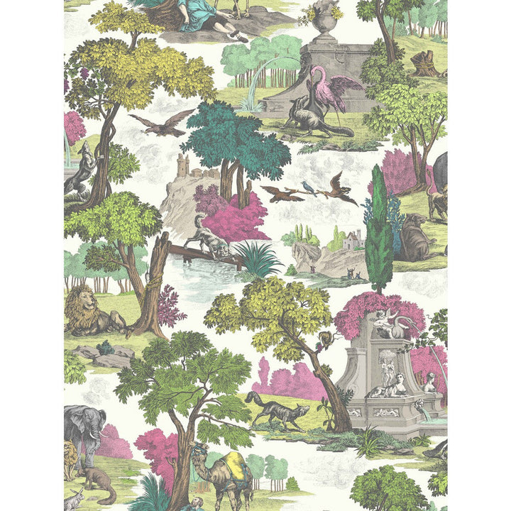Versailles Grand Brt Class Multi by Cole & Son Designer Fabric COLE & SON CONTEMPORARY FABRICS COTTON - 100% Italy HEAVY Horizontal: 29.1 and Vertical: 39 58.25 - Swanky Fabrics -