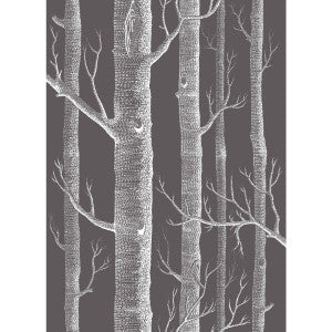 Woods Wht Char by Cole & Son Fabric