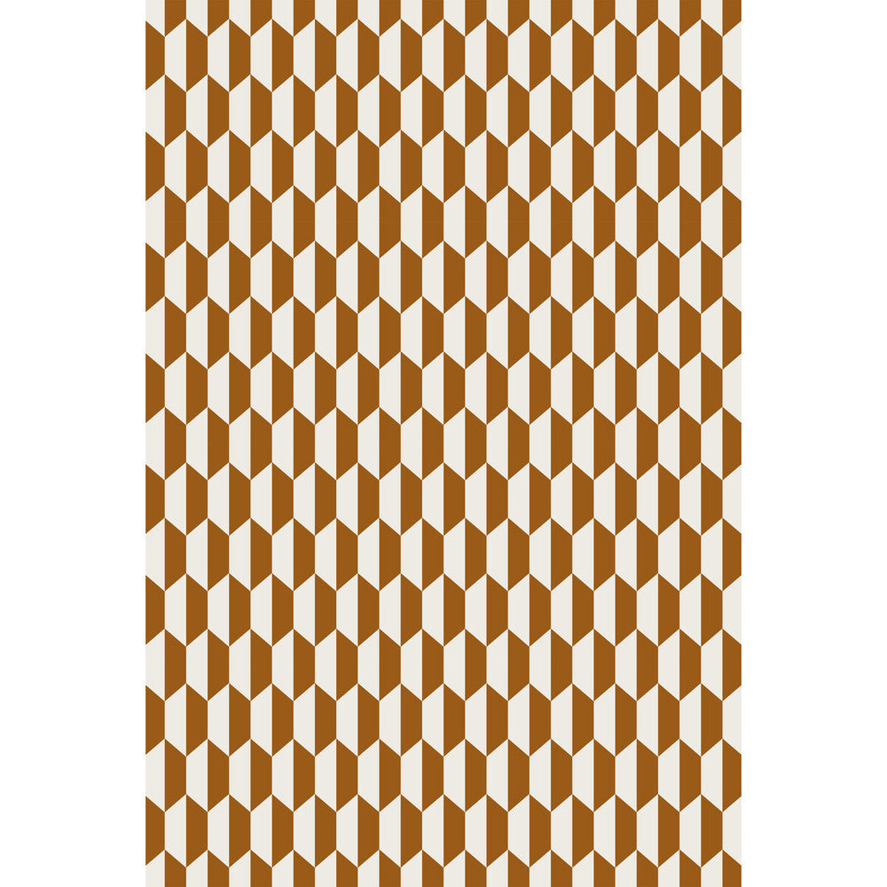 Tile Drk Gingr Crm by Cole & Son Fabric COLE & SON CONTEMPORARY FABRICS VISCOSE - 77%;POLYESTER - 23% Italy HEAVY Horizontal: 1.38 and Vertical: 3.5 54.7 - Fabric Carolina -