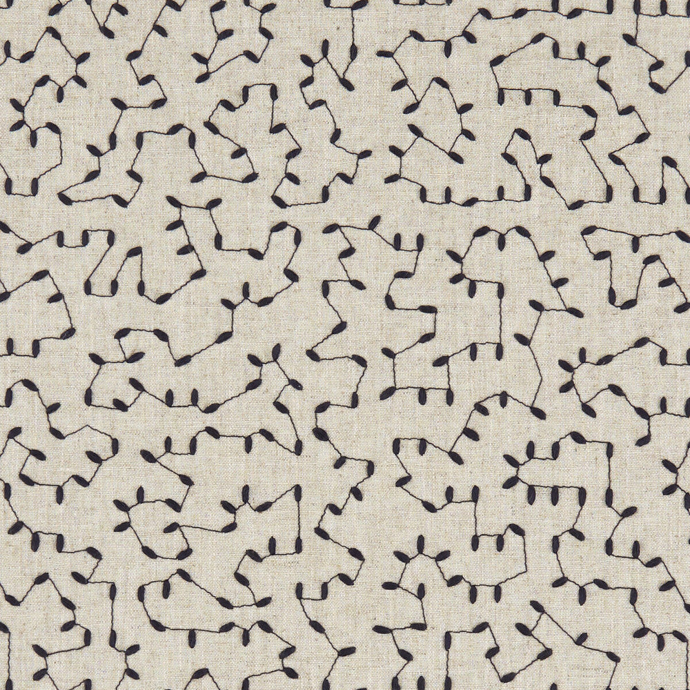 Bibury Midnight by Clarke And Clarke Fabric CLARKE & CLARKE AVEBURY India Horizontal: 12.6 and Vertical: 12.2 54 - Fabric Carolina -
