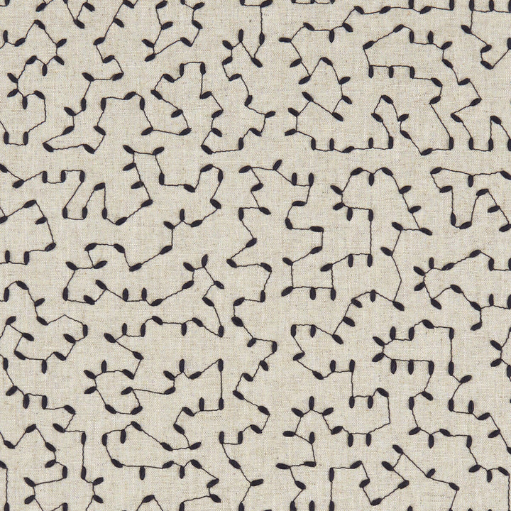 Bibury Midnight by Clarke And Clarke Fabric CLARKE & CLARKE AVEBURY India Horizontal: 12.6 and Vertical: 12.2 54 - Fabric Carolina -