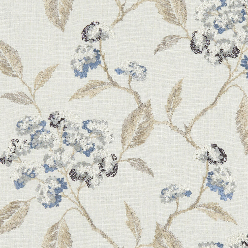 Summerby Denim by Clarke And Clarke Fabric CLARKE & CLARKE AVEBURY VISCOSE - 75%;LINEN - 25% India Horizontal: 16.54 and Vertical: 12.4 54 - Fabric Carolina -