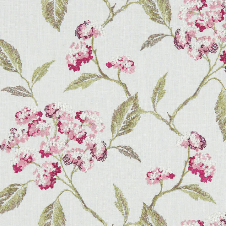 Summerby Raspberry by Clarke And Clarke Fabric CLARKE & CLARKE AVEBURY VISCOSE - 75%;LINEN - 25% India - Horizontal: 16.54 and Vertical: 12.4 54 - Fabric Carolina -