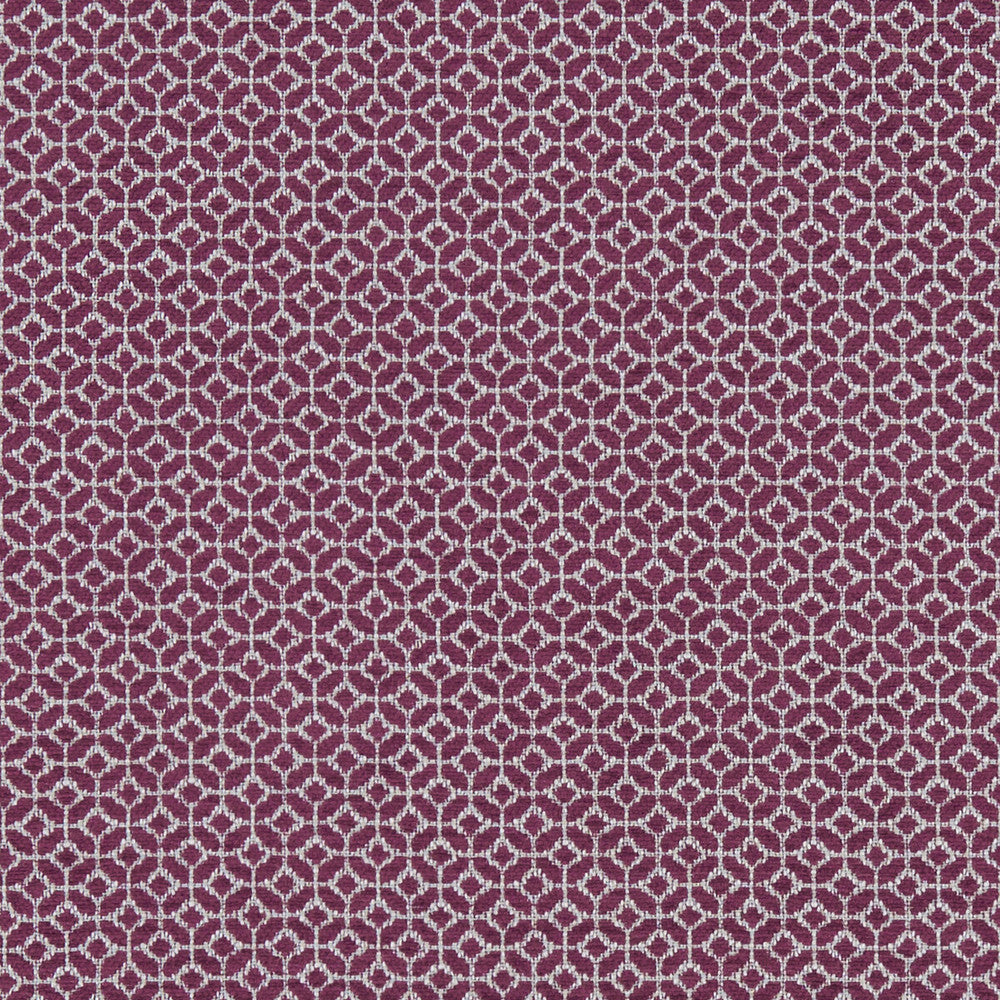 Orbit Raspberry by Clarke And Clarke Designer Fabric CLARKE & CLARKE EQUINOX COTTON - 60%;POLYESTER - 40% Turkey HEAVY Horizontal: 0.75 and Vertical: 0.75 54 - Swanky Fabrics -