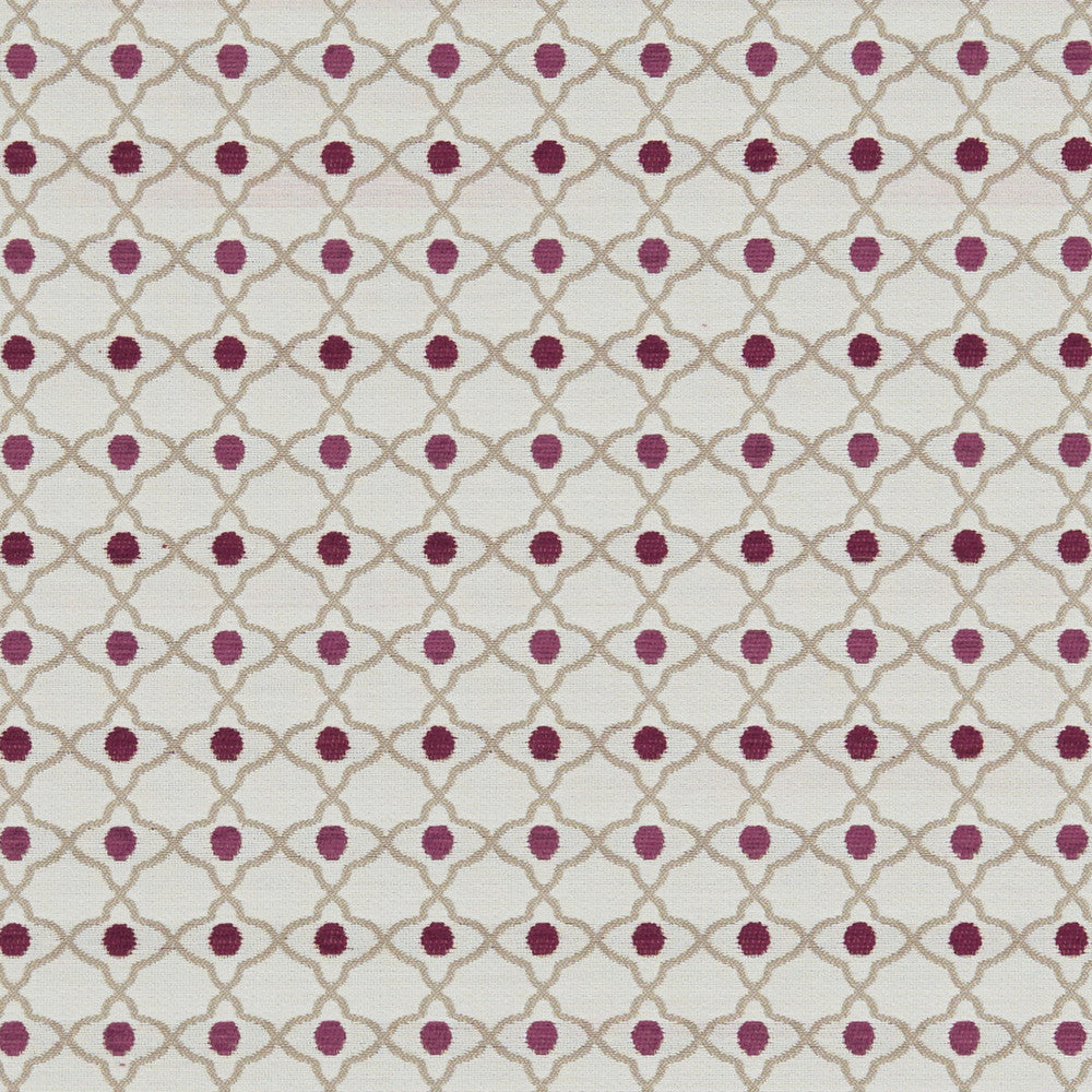 Venus Raspberry by Clarke And Clarke Designer Fabric CLARKE & CLARKE EQUINOX POLYESTER - 100% Turkey MEDIUM Horizontal: 1.1 and Vertical: 2 54 - Swanky Fabrics -