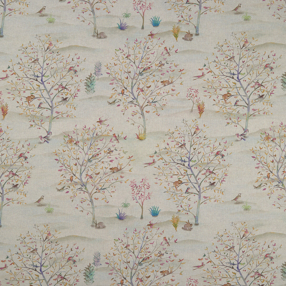 Coppice Autumn/Cream by Clarke And Clarke Fabric Clarke And Clarke Fabric Coppice Autumn/CreamFabric CLARKE & CLARKE COUNTRY GARDEN COTTON - 100% Spain </p><p>Repeat: H: 26.97, V: 26.77 54 - Fabric Carolina -