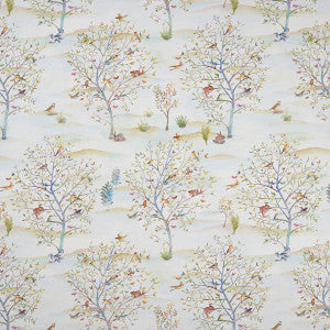 Coppice Summer/Linen by Clarke And Clarke Fabric