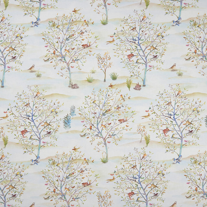 Coppice Summer/Linen by Clarke And Clarke Fabric CLARKE & CLARKE COUNTRY GARDEN COTTON - 80%;POLYESTER - 20% Spain MEDIUM Horizontal: 26.97 and Vertical: 26.77 54 - Fabric Carolina -