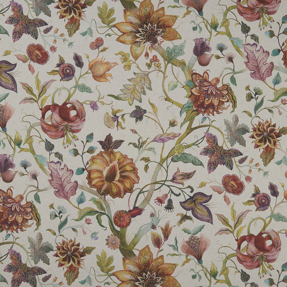 Delilah Culla Spice/Linen by Clarke And Clarke Fabric Clarke And Clarke Fabric Delilah Culla Spice/LinenFabric CLARKE & CLARKE COUNTRY GARDEN COTTON - 80%;POLYESTER - 20% Spain </p><p>Repeat: H: , V: 54.375 - Fabric Carolina -