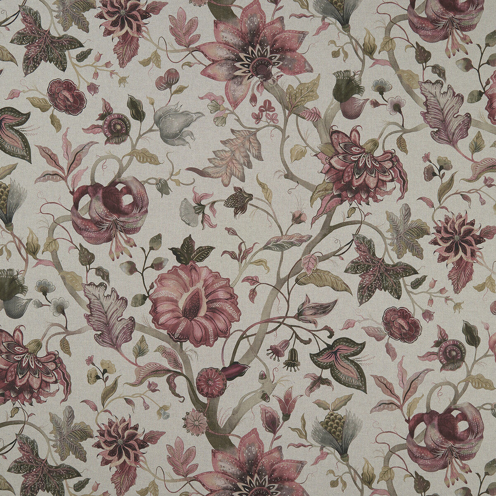 Delilah Culla Winterberry/Linen by Clarke And Clarke Fabric Clarke And Clarke Fabric Delilah Culla Winterberry/LinenFabric CLARKE & CLARKE COUNTRY GARDEN COTTON - 80%;POLYESTER - 20% Spain </p><p>Repeat: H: , V: 54.375 - Fabric Carolina -