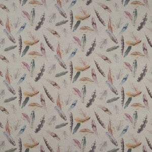 Feather Nica Cream by Clarke And Clarke Fabric