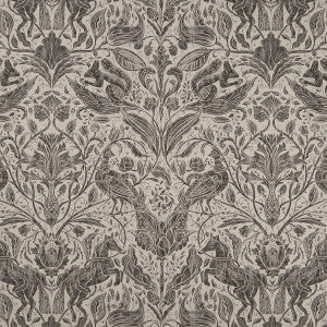 Forest Trail Charcoal by Clarke And Clarke Fabric