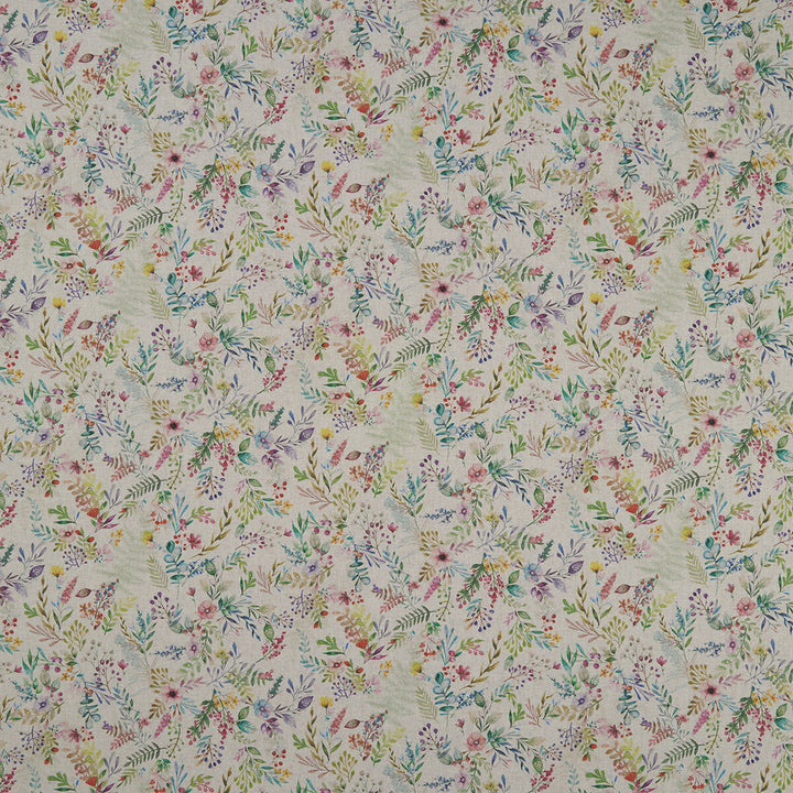 Forget Me Not Linen by Clarke And Clarke Fabric CLARKE & CLARKE COUNTRY GARDEN COTTON - 80%;POLYESTER - 20% Spain MEDIUM Horizontal: 26.97 and Vertical: 13.39 54 - Fabric Carolina -