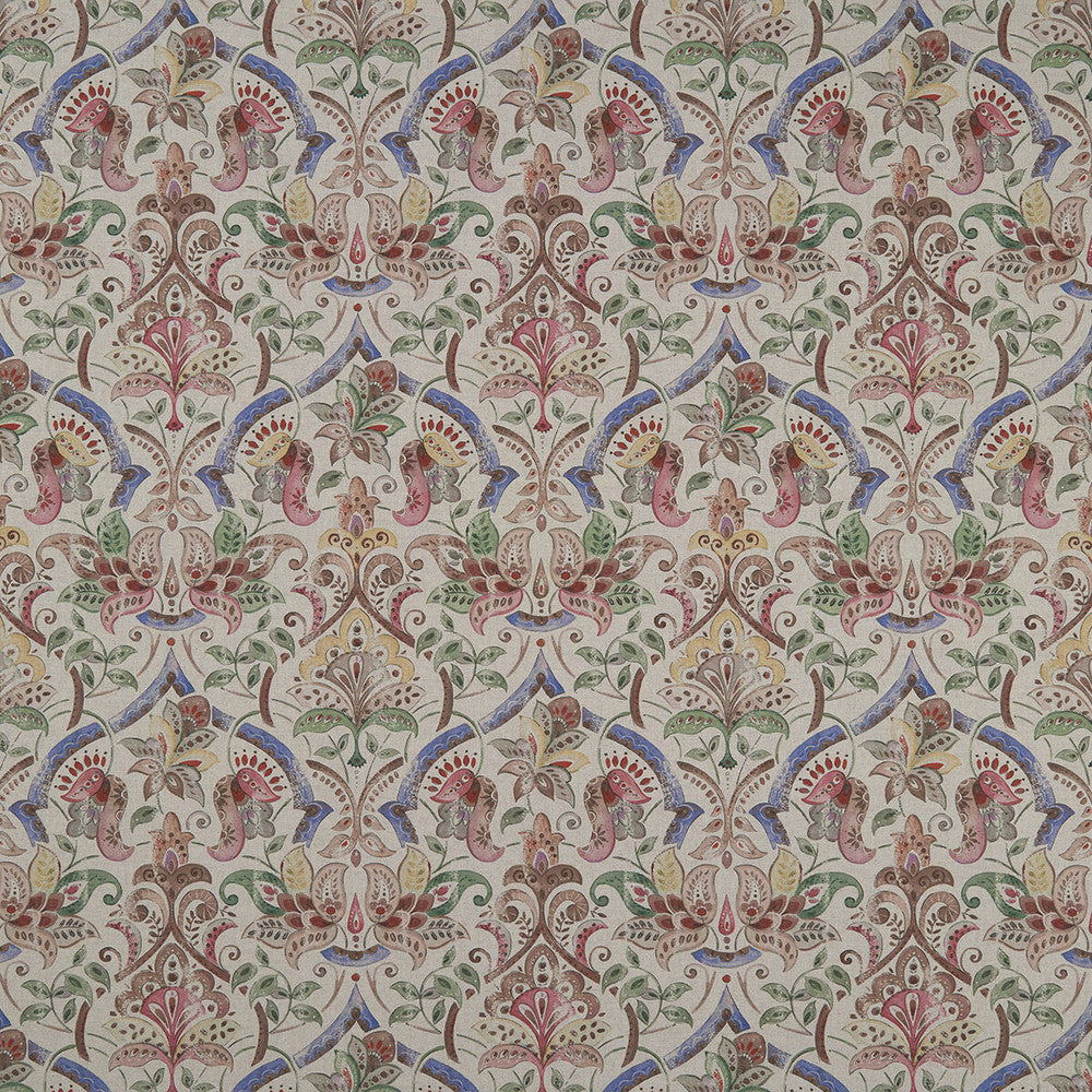 Rosalie Multi by Clarke And Clarke Fabric CLARKE & CLARKE COUNTRY GARDEN COTTON - 80%;POLYESTER - 20% Spain MEDIUM Horizontal: 13.5 and Vertical: 24.41 54 - Fabric Carolina -