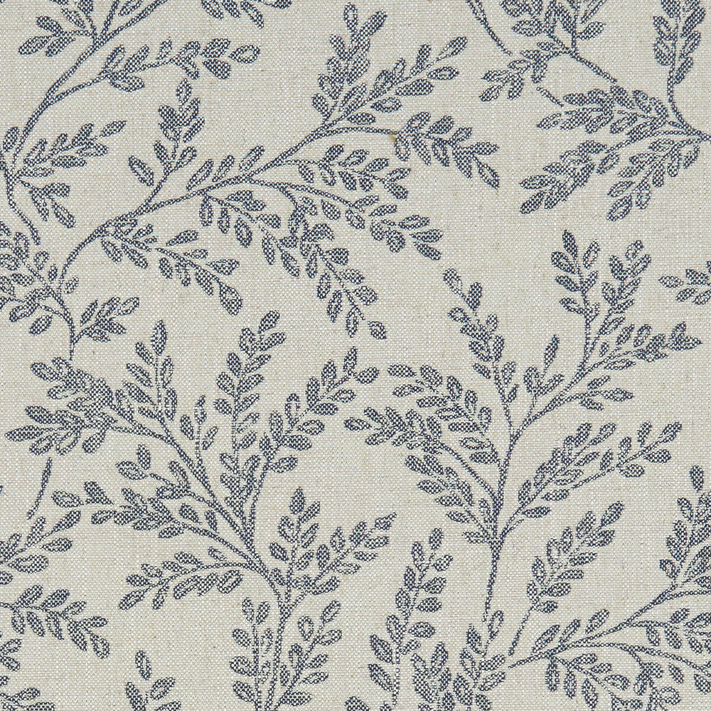 Ferndown Denim by Clarke And Clarke Designer Fabric CLARKE & CLARKE HERITAGE COTTON - 45%;VISCOSE - 44%;LINEN - 11% Turkey HEAVY Horizontal: 13.78 and Vertical: 15.55 54 - Swanky Fabrics -