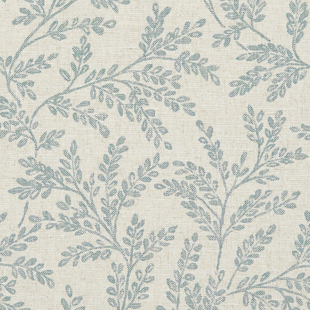 Ferndown Teal by Clarke And Clarke Fabric CLARKE & CLARKE HERITAGE COTTON - 45%;VISCOSE - 44%;LINEN - 11% Turkey HEAVY Horizontal: 13.78 and Vertical: 15.55 54 - Fabric Carolina -