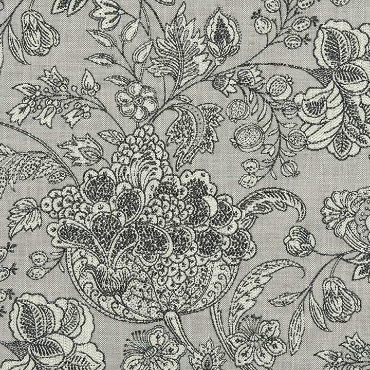 Woodsford Charcoal by Clarke And Clarke Fabric CLARKE & CLARKE HERITAGE COTTON - 45%;VISCOSE - 44%;LINEN - 11% Turkey HEAVY Horizontal: 27.56 and Vertical: 24.92 54 - Fabric Carolina -