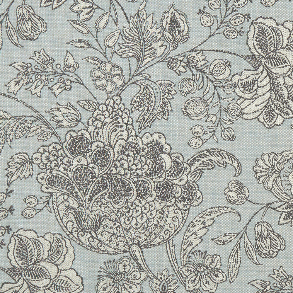 Woodsford Duckegg by Clarke And Clarke Designer Fabric CLARKE & CLARKE HERITAGE COTTON - 45%;VISCOSE - 44%;LINEN - 11% Turkey HEAVY Horizontal: 27.56 and Vertical: 24.92 54 - Swanky Fabrics -