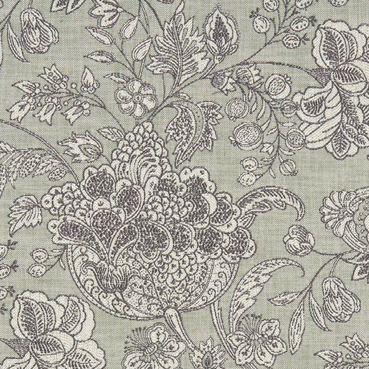 Woodsford Sage by Clarke And Clarke Designer Fabric CLARKE & CLARKE HERITAGE COTTON - 45%;VISCOSE - 44%;LINEN - 11% Turkey HEAVY Horizontal: 27.56 and Vertical: 24.92 54 - Swanky Fabrics -