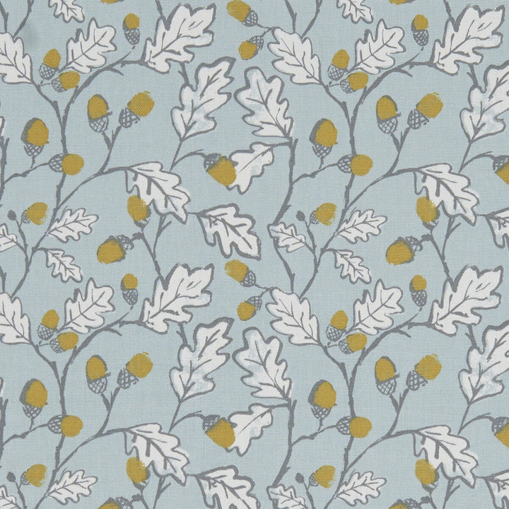 Acorn Trail Duckegg by Clarke And Clarke Fabric CLARKE & CLARKE LAND & SEA COTTON - 100% Turkey MEDIUM Horizontal: 6.77 and Vertical: 6.3 54 - Fabric Carolina -