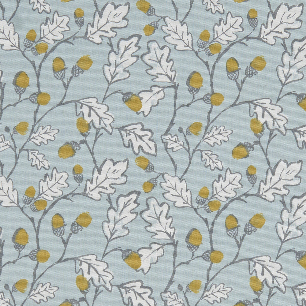 Acorn Trail Duckegg by Clarke And Clarke Fabric Clarke And Clarke Fabric Acorn Trail DuckeggFabric CLARKE & CLARKE LAND & SEA COTTON - 100% Turkey </p><p>Repeat: H: 6.77, V: 6.3 54 - Fabric Carolina -