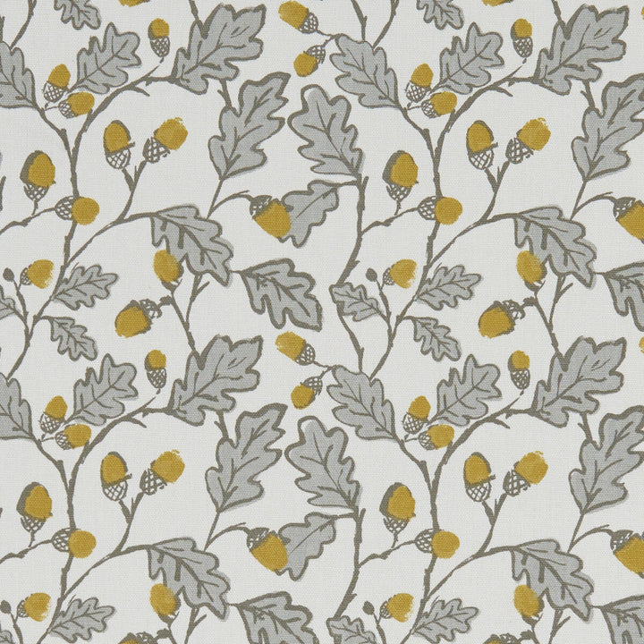 Acorn Trail Natural by Clarke And Clarke Designer Fabric CLARKE & CLARKE LAND & SEA COTTON - 100% Turkey MEDIUM Horizontal: 6.77 and Vertical: 6.3 54 - Swanky Fabrics -
