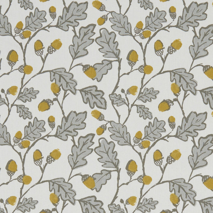 Acorn Trail Natural by Clarke And Clarke Fabric CLARKE & CLARKE LAND & SEA COTTON - 100% Turkey MEDIUM Horizontal: 6.77 and Vertical: 6.3 54 - Fabric Carolina -