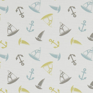 Ahoy Mineral by Clarke And Clarke Fabric